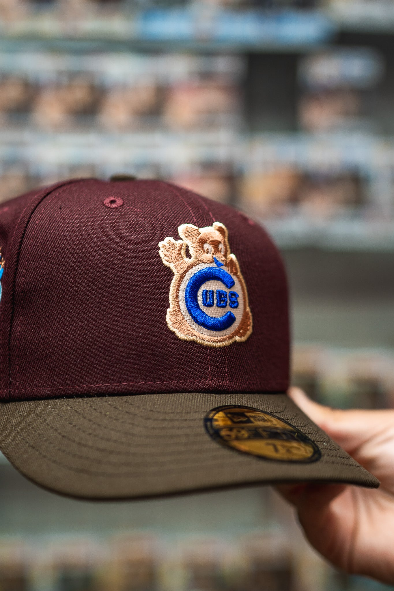 New Era Chicago Cubs 1990 ASG Good Grey UV (Burgundy/Mocha) - New Era