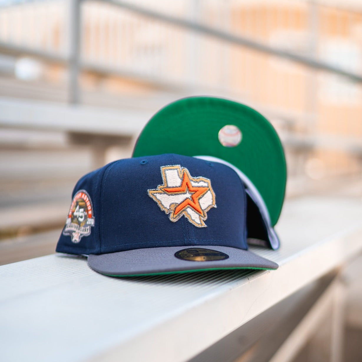 Limited Edition Custom Houston Astros Fitted Hat - Navy 8