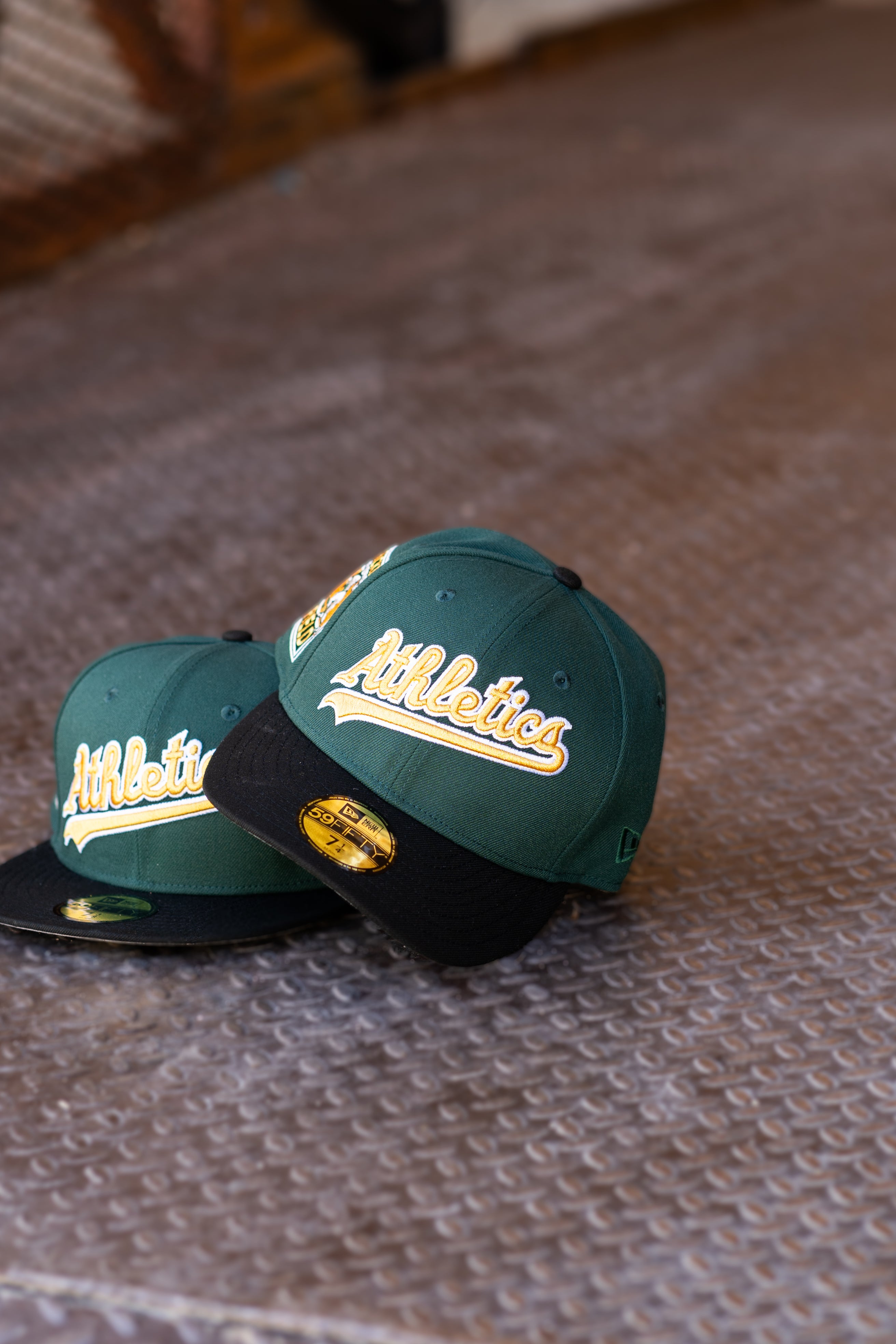 New Era Oakland Athletics Rickey Henderson Field Grey UV (Dark Green/Black) 59Fifty Fitted