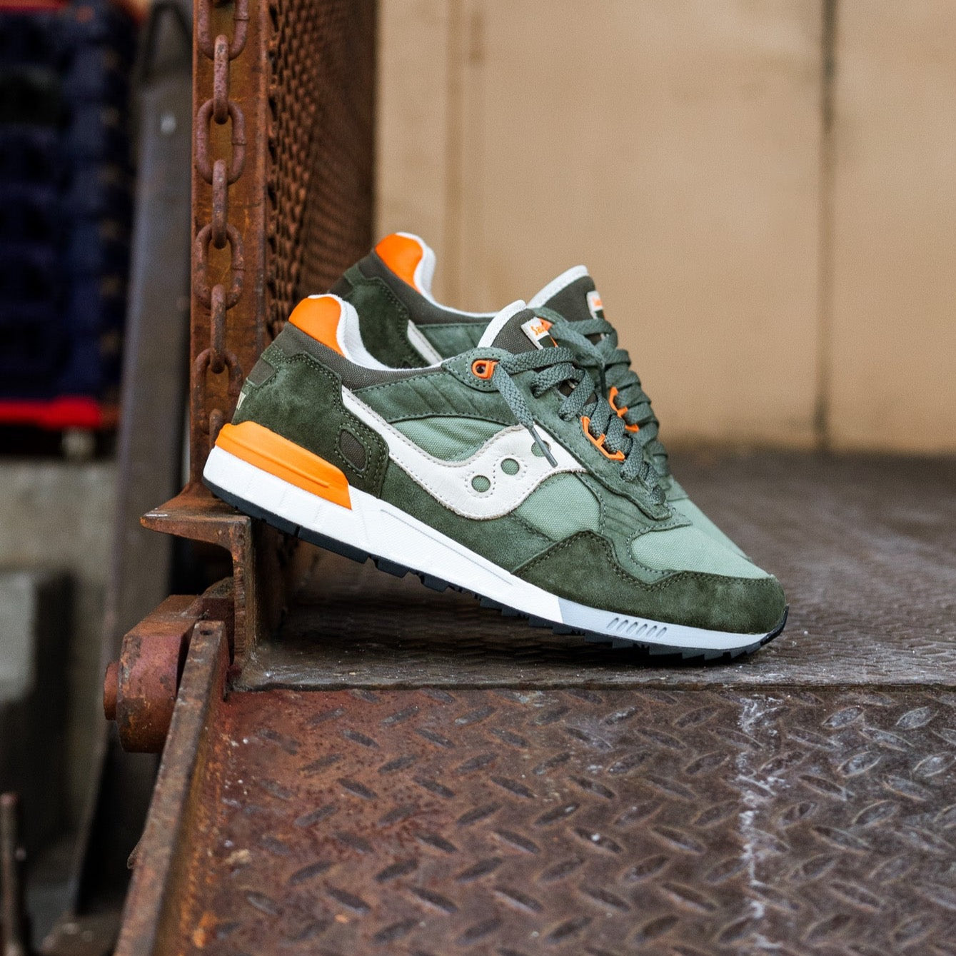 Saucony shadow 5000 teal blue troligen orange