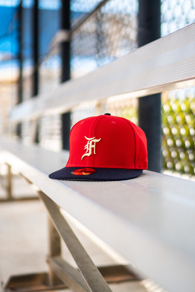 New Era x Essentials by Fear of God 59FIFTY Fitted Cap (Red/Navy