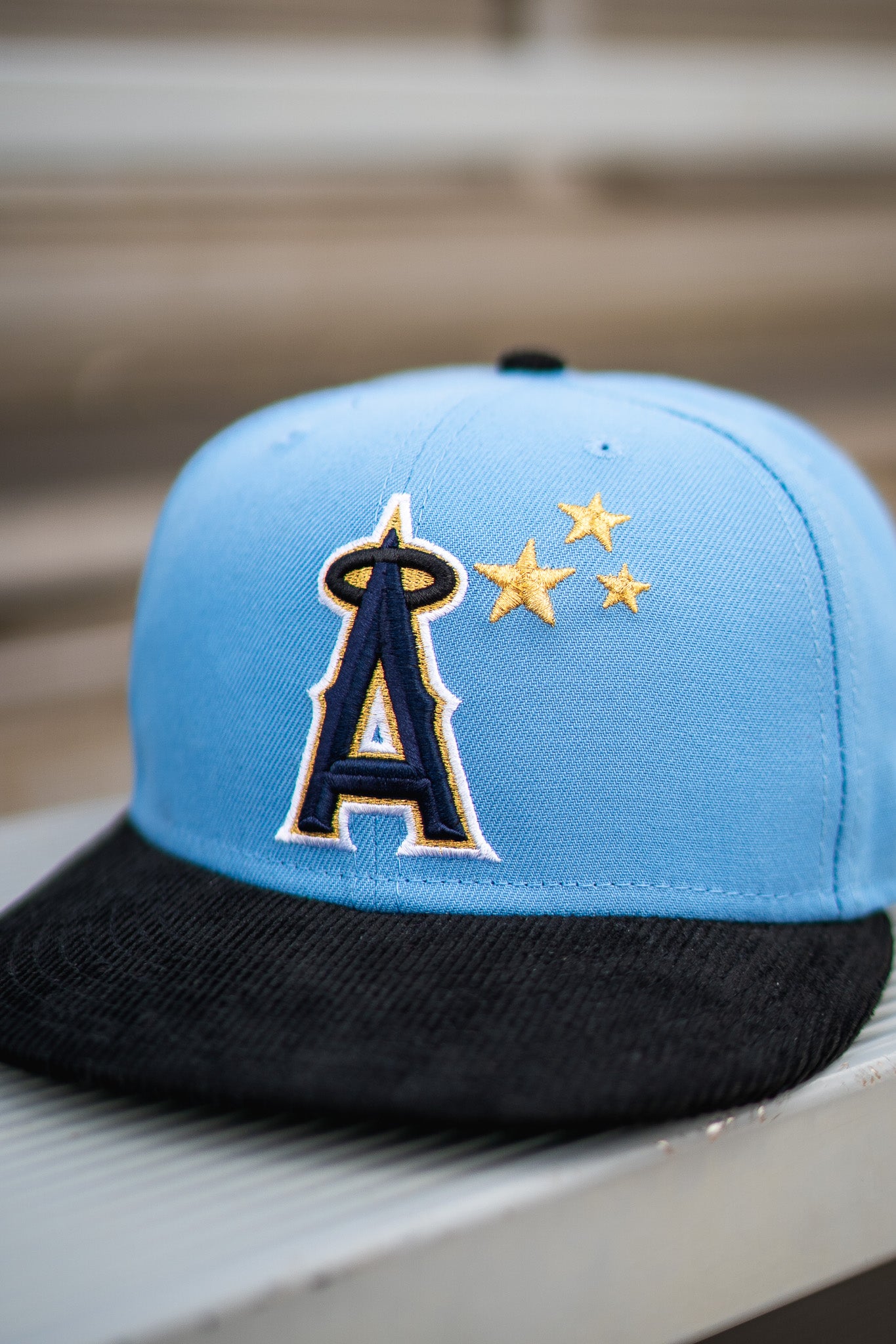 New Era Los Angeles Angels 20th Anniversary Green UV (Argentina Blue/Black Corduroy) - New Era