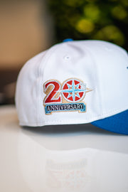 SEATTLE MARINERS 20TH ANNIVERSARY MOON BEAM / BLUE SAPPHIRE NEW ERA –  SHIPPING DEPT