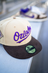 New Era Baltimore Orioles 25th Anniversary Ivory UV (Beige/Mocha Corduroy) - New Era