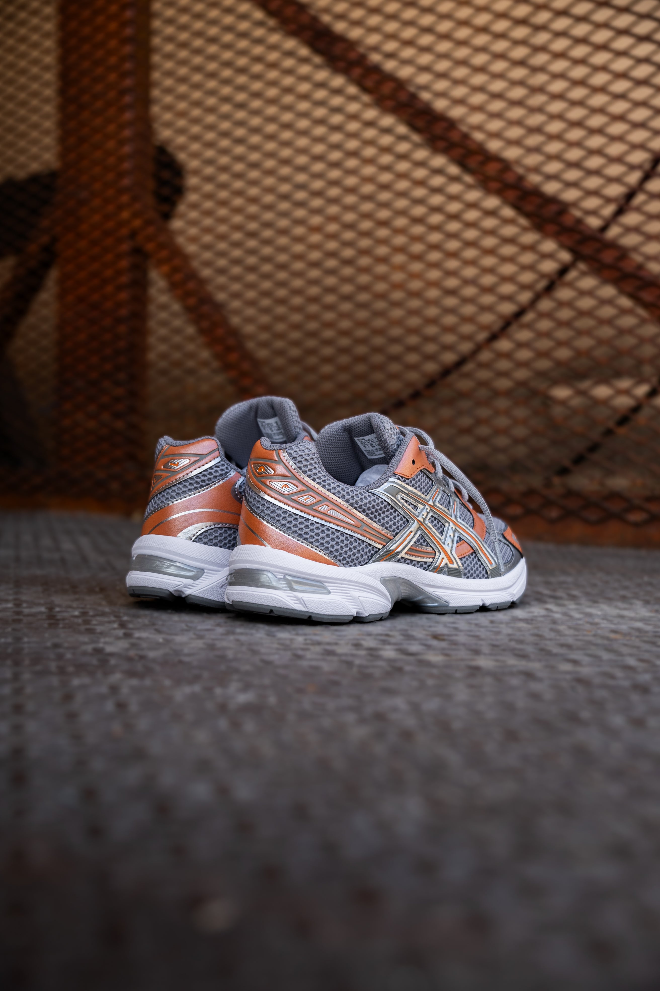 Mens Asics Gel-1130 (Cement Grey/Rust Orange)