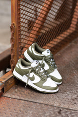 Women's Nike Dunk Low (White/Medium Olive)