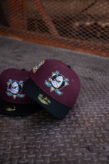 New Era Anaheim Ducks 30th Anniversary Green UV 59Fifty Fitted (Maroon/Black)