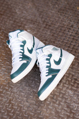 Mens Air Jordan 1 Mid (White/Oxidized Green-Sail)