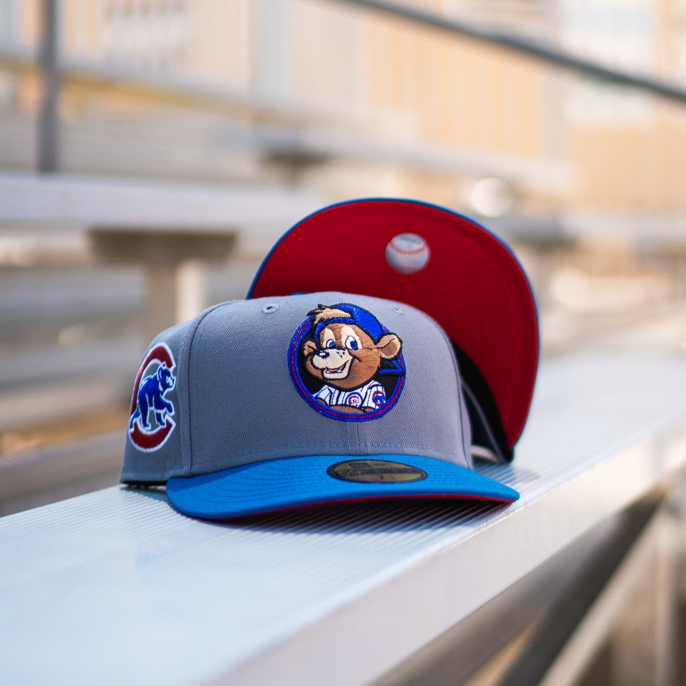 New Era Chicago Cubs Clark The Bear Red UV (Grey/Royal)