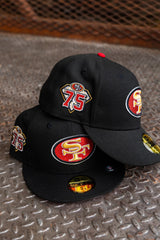 New Era San Francisco 49ers 75th Anniversary Pink UV (Black) 59Fifty Fitted