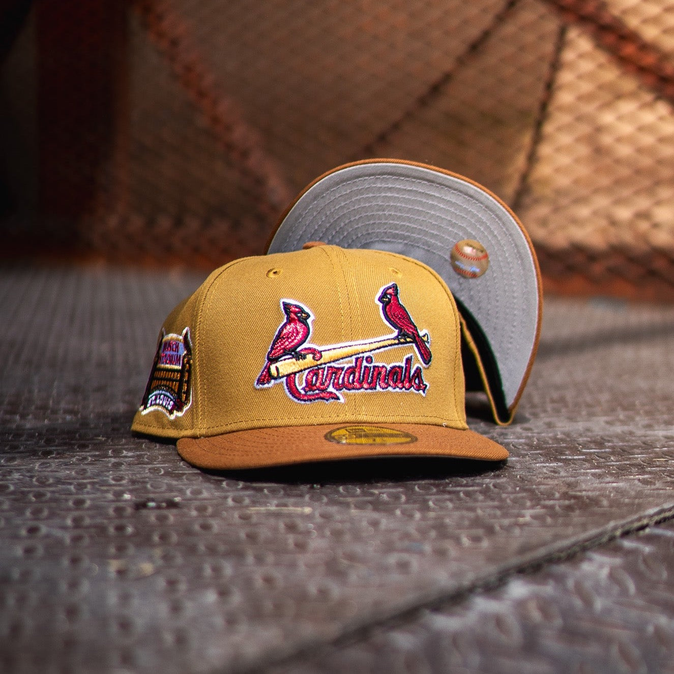 🍂New Era St Louis Cardinals Busch Stadium Grey UV (Wheat/Peanut