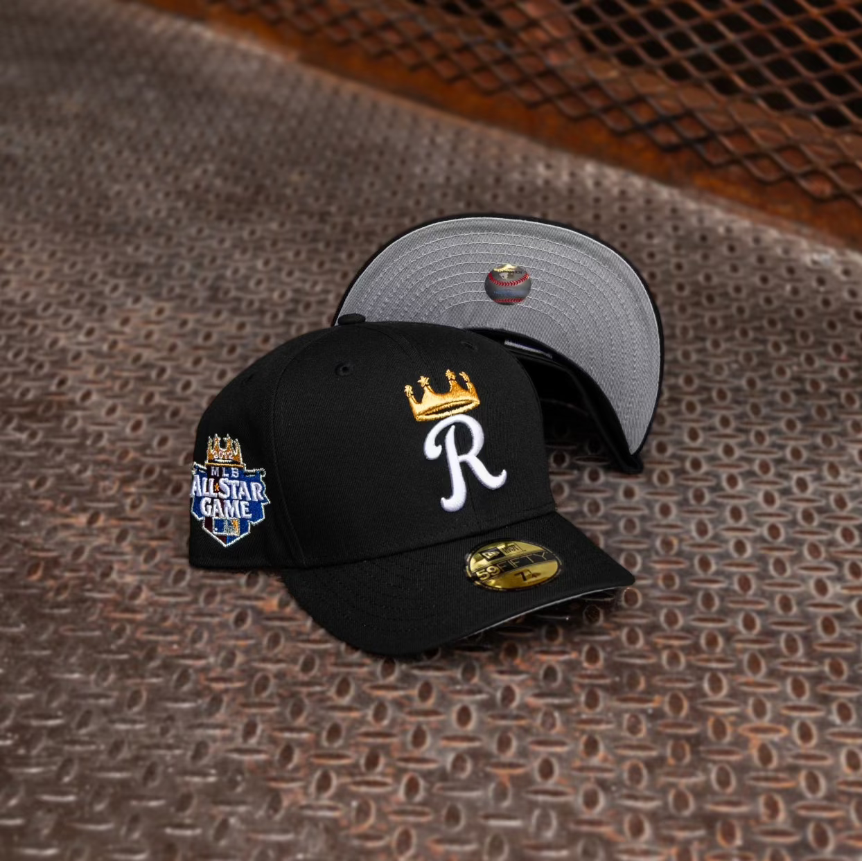 New Era Kansas City Royals 2012 All-Star Game Grey UV (Black) 59Fifty Fitted