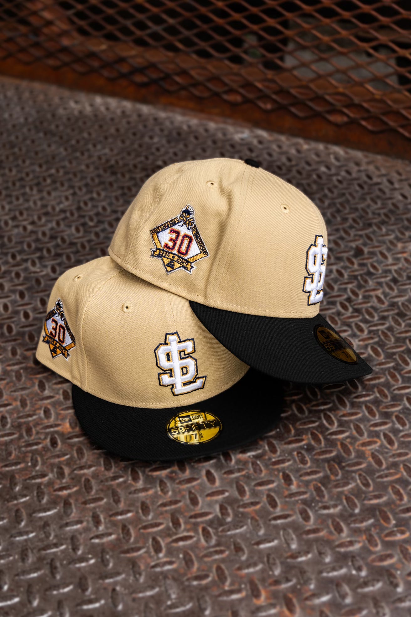 New Era Salt Lake City Bee 30th Anniversary Grey UV (Vegas Gold/Black) 59Fifty Fitted