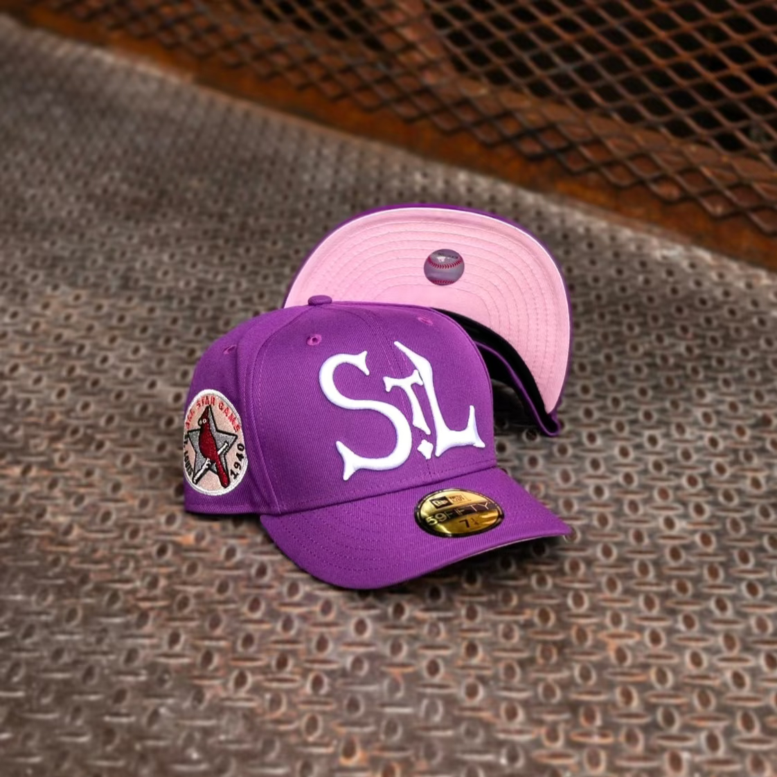 New Era St. Louis Cardinals 1940 All-Star Game Grey UV (Sparkling Grape) 59Fifty Fitted