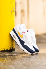 Mens Nike Air Max 1 (Obsidian/Metallic Gold-White)