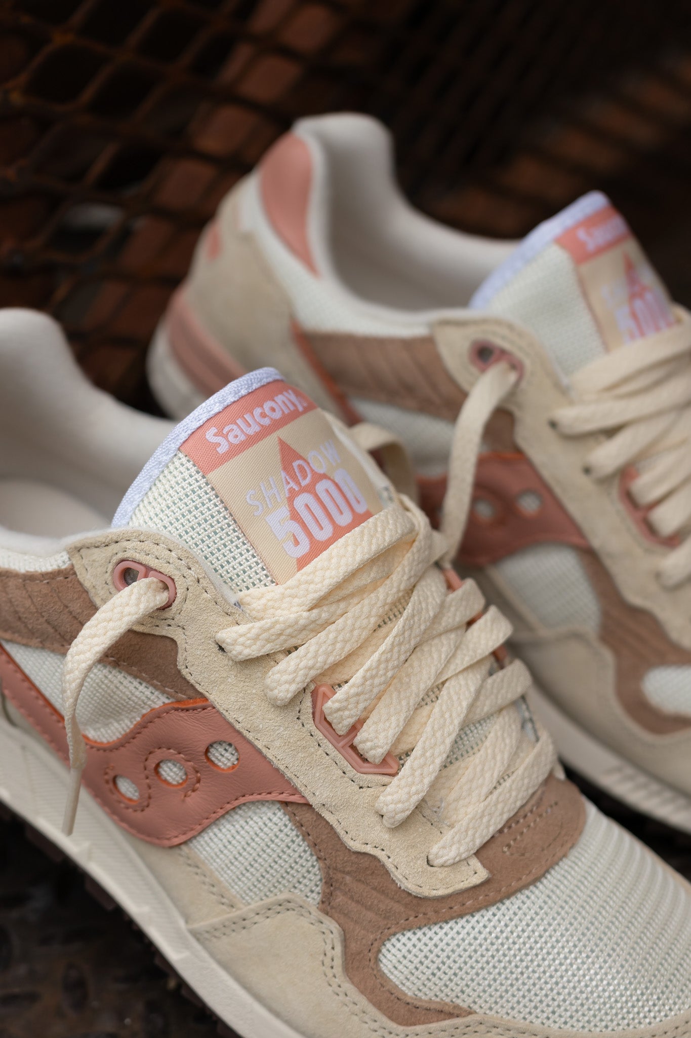 Mens Saucony Shadow 5000 (Cream/Salmon) - Saucony