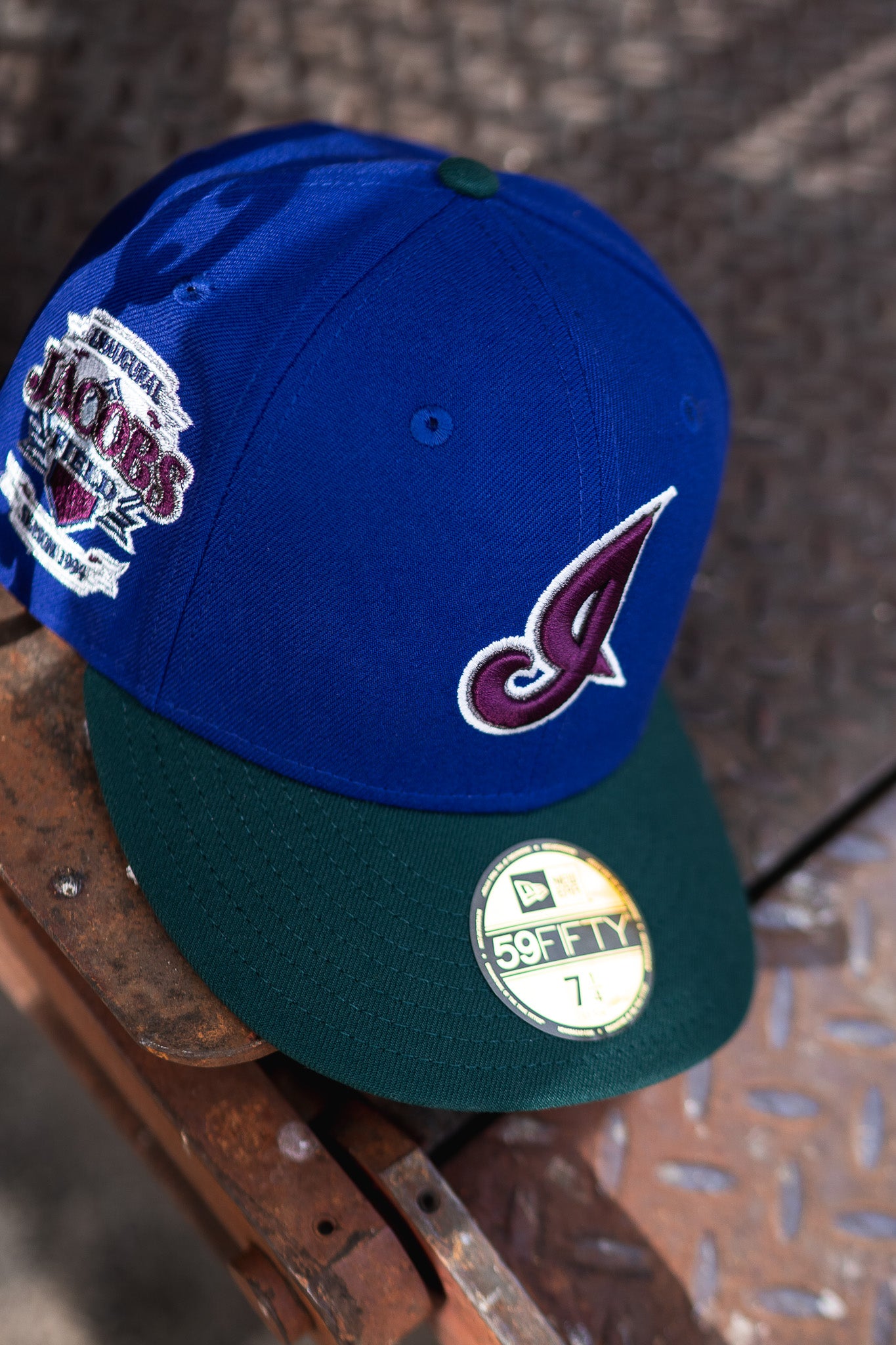 New Era Cleveland Indians Jacobs Field Grey UV (Blue/Forest Green) - New Era