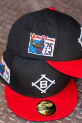 New Era Brooklyn Dodgers Jackie Robinson Grey UV (Black/Red) 59Fifty Fitted