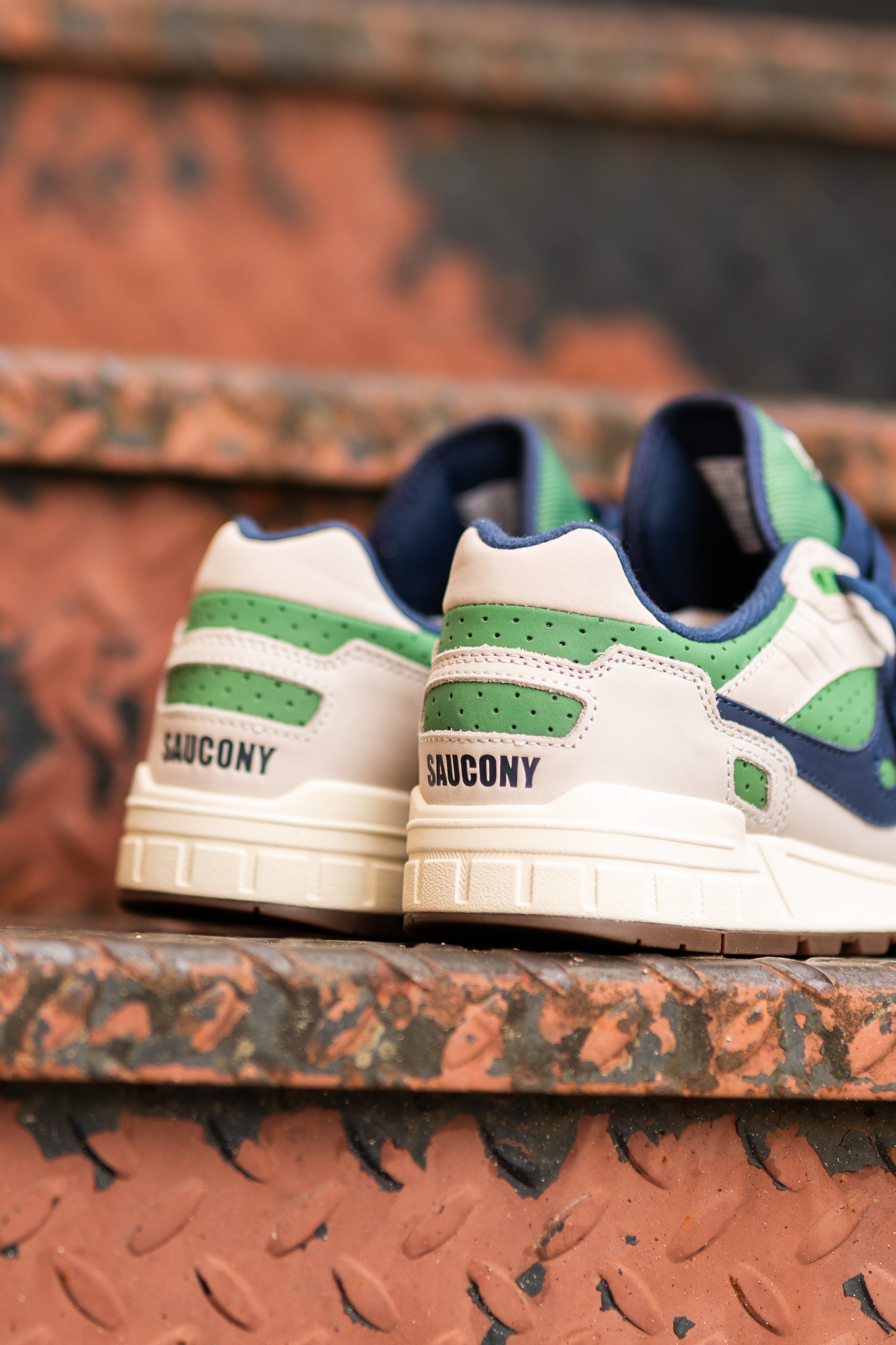 Mens Saucony Shadow 5000 Ivy League (Fog/Green)