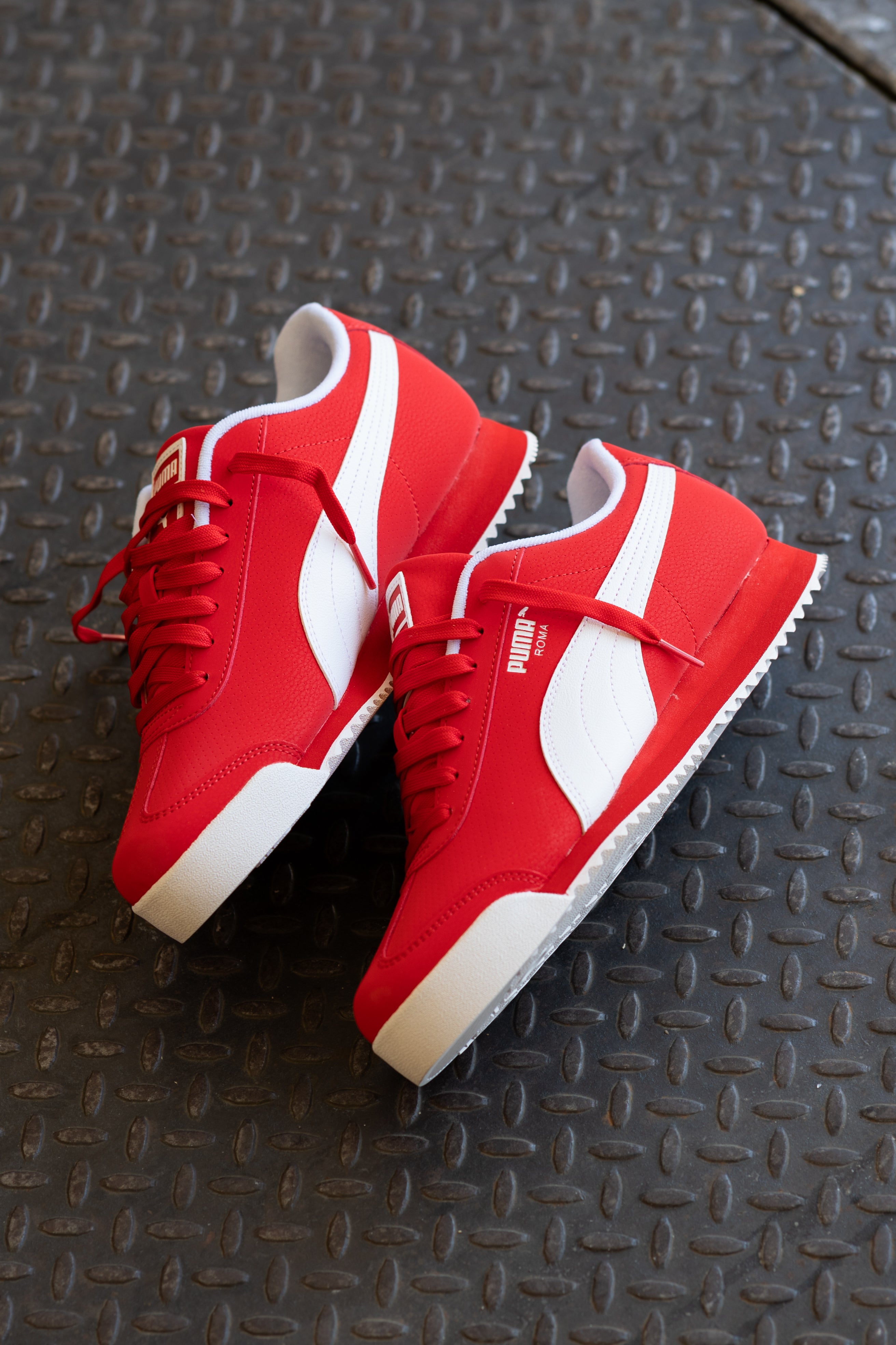 Mens Puma Roma 24 Reversed (For All Time Red/Puma White)