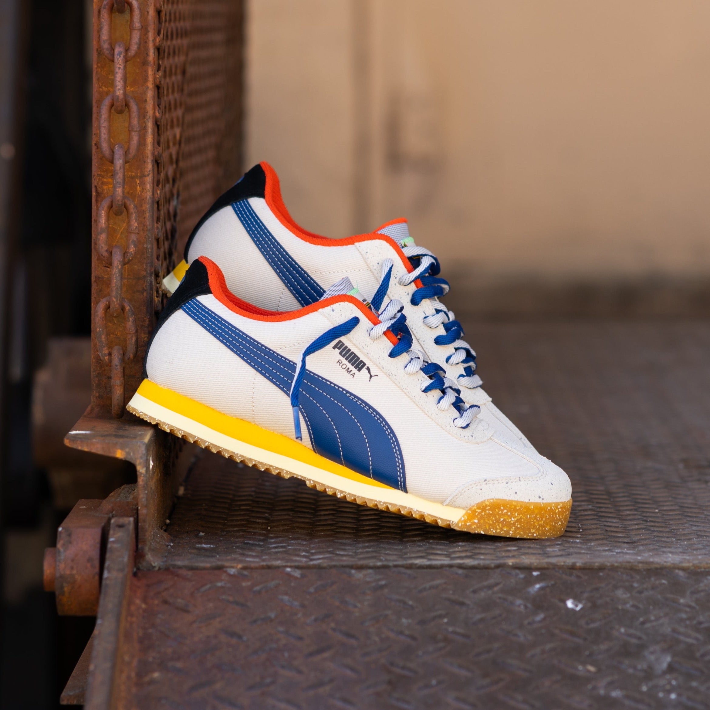 Mens Puma Roma Podium Clyde Royal Creamy Vanilla