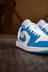 Mens Air Jordan 1 Low SE (White/Legend Blue)