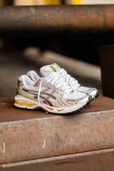 Mens Asics Gel-Kayano 14 (White/Tai-Chi Yellow)