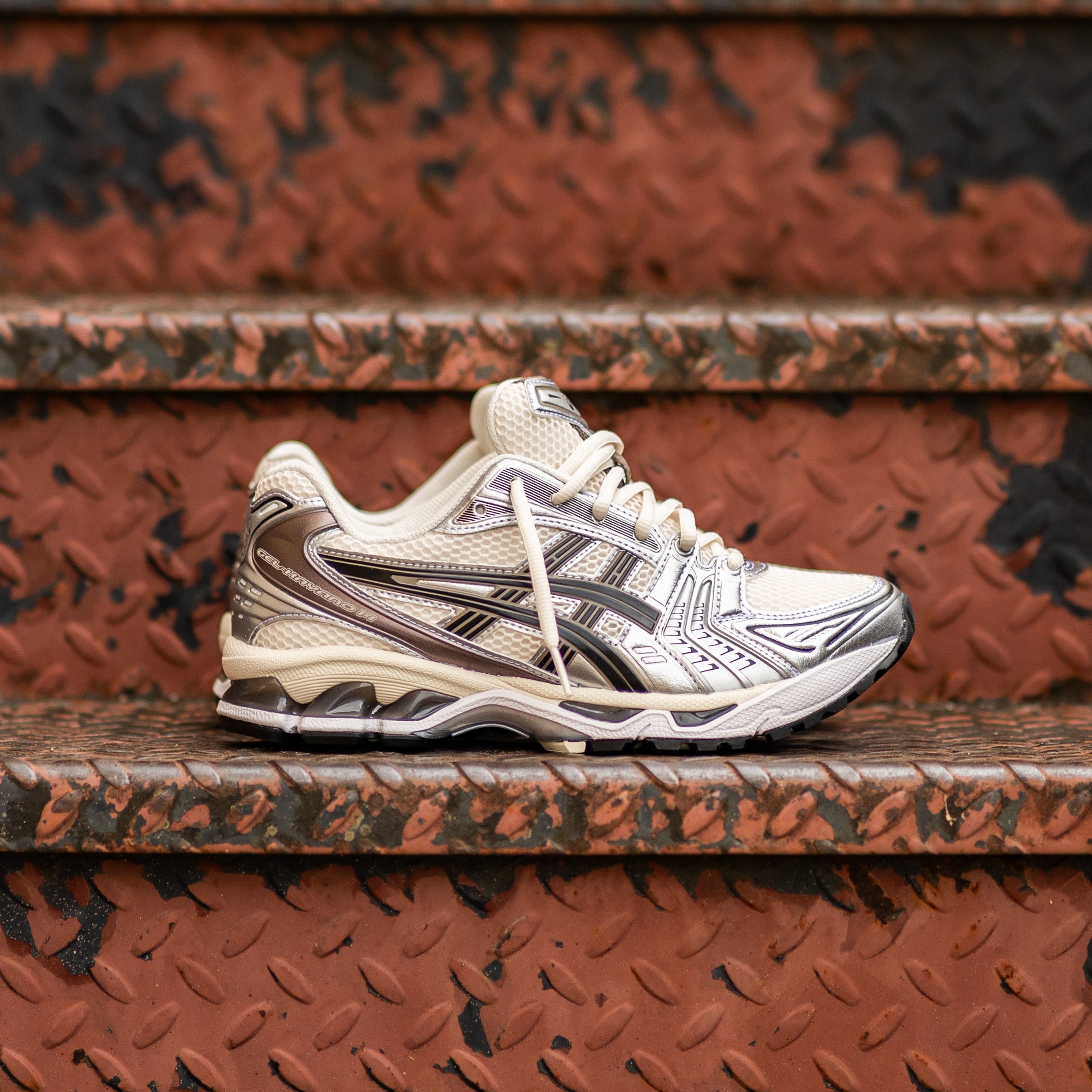 Mens Asics Gel-Kayano 14 (Cream/Black)