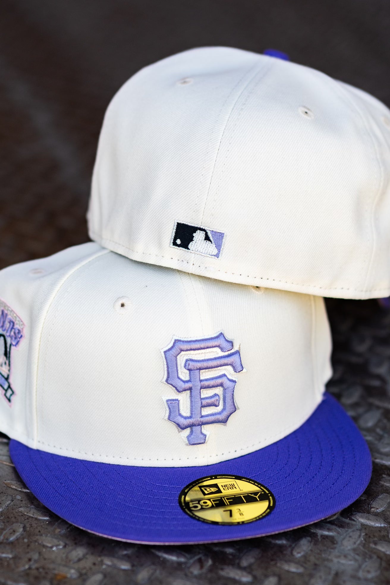 New Era San Francisco Giants 50th Anniversary Pink UV (Off White/Purple) 59Fifty Fitted