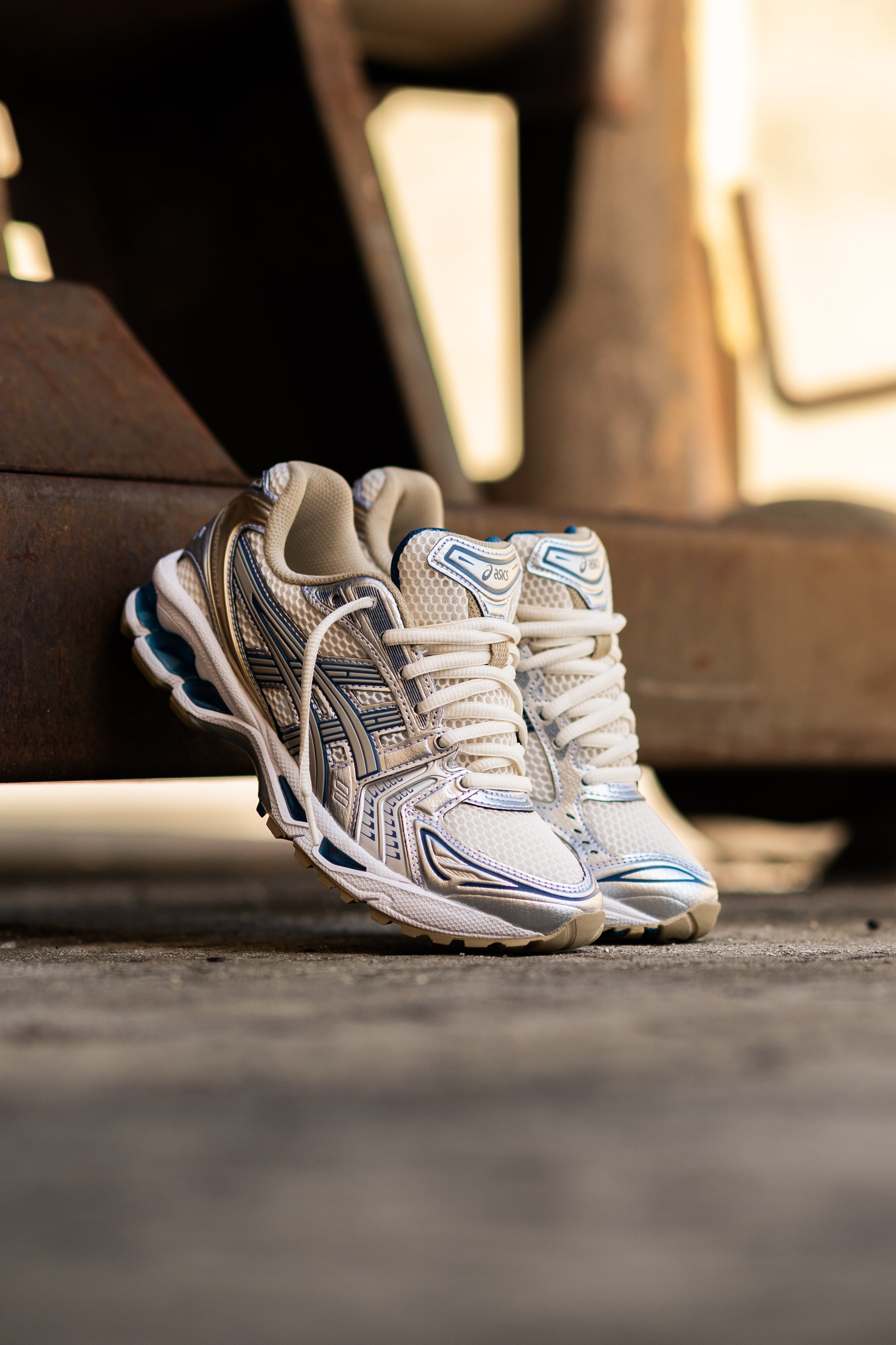 Mens Asics Gel-Kayano 14 (Cream/Pure Silver)