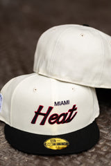 New Era Miami Heat Grey UV (Off White/Black) 59Fifty Fitted