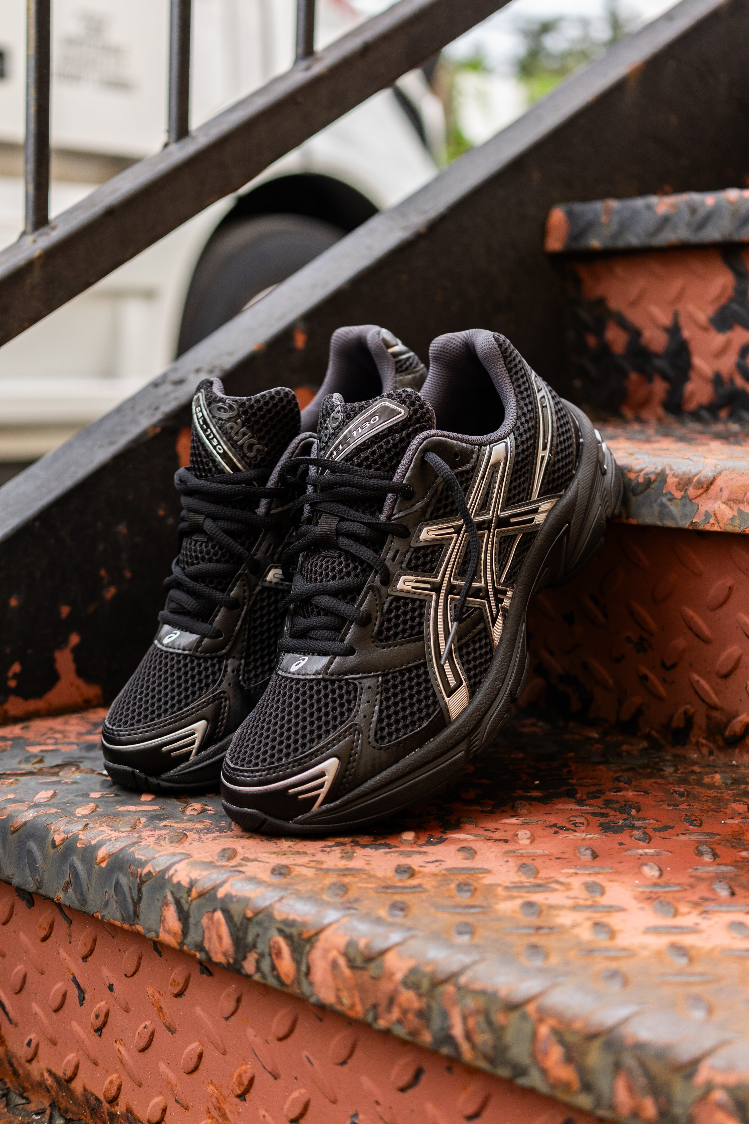 Mens Asics Gel-1130 (Black/Silver)