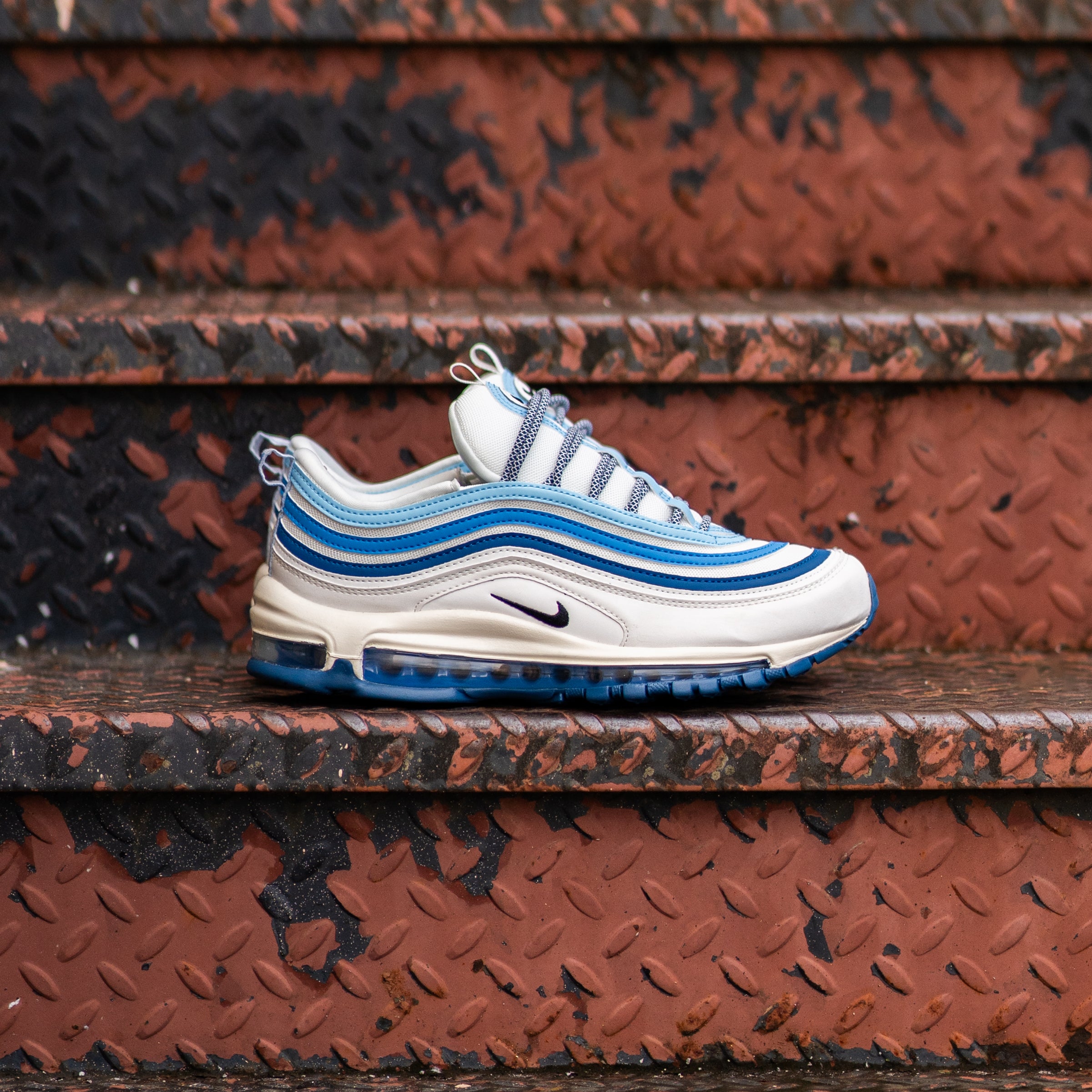 Mens Nike Air Max 97 (Summit White/Black-Court Blue)