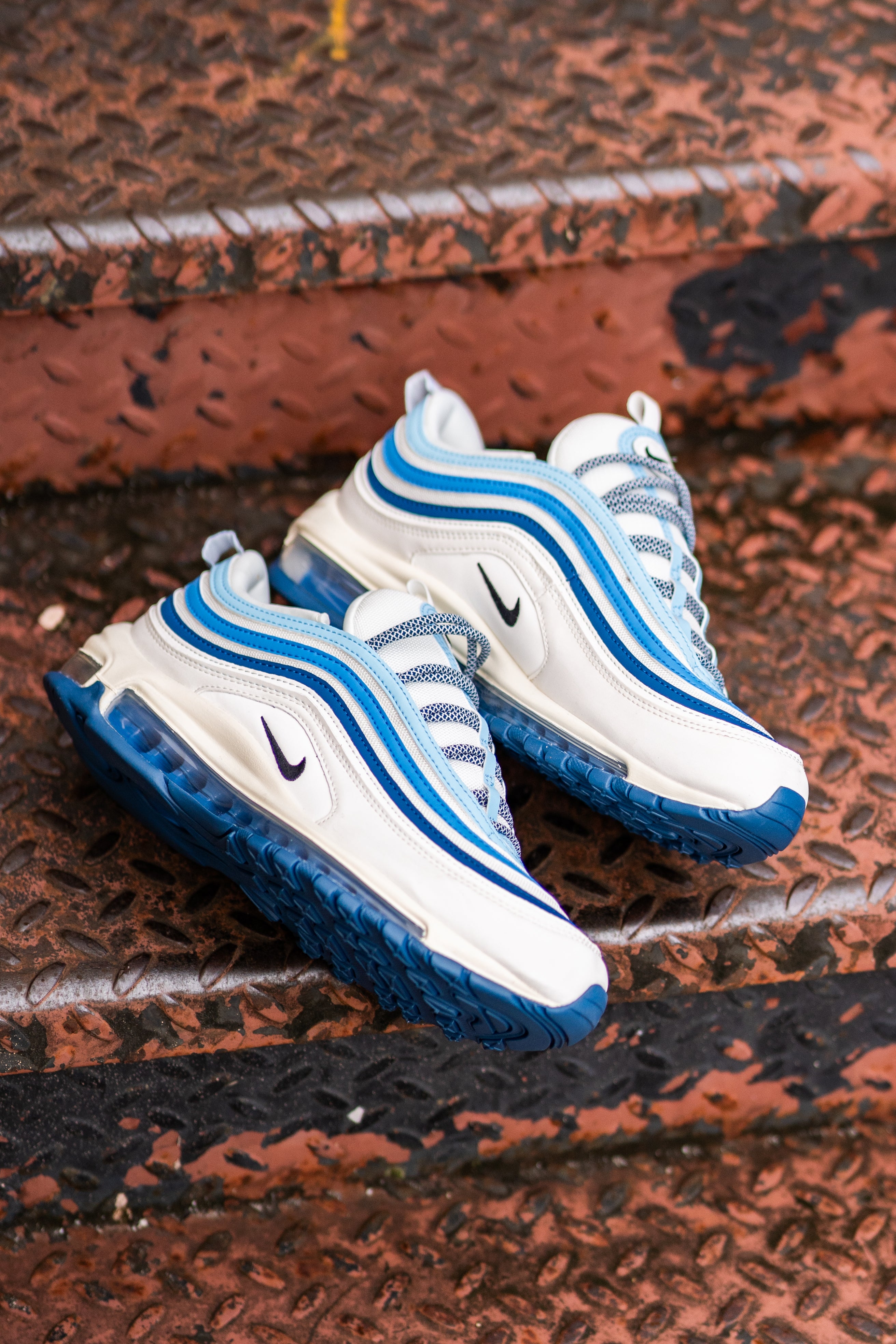 Mens Nike Air Max 97 (Summit White/Black-Court Blue)