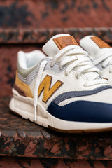 Mens New Balance 997H (White/Brown) - CM997HZG