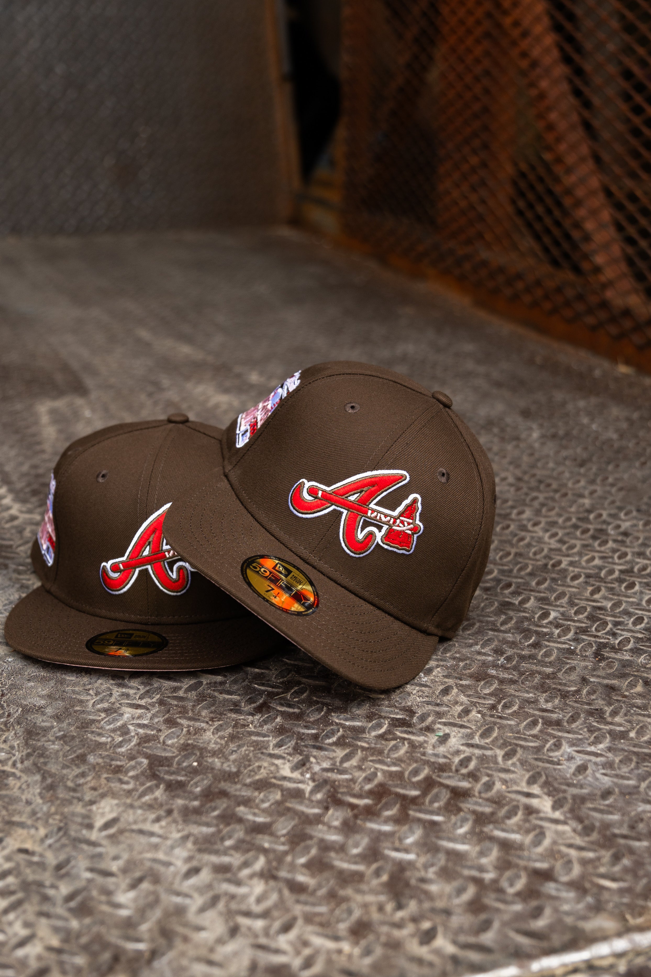 New Era Atlanta Braves 2000 All-Star Game Pink UV 59Fifty Fitted (Mocha)