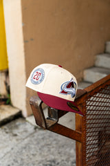 New Era Colorado Avalanche 20th Anniversary Grey UV 59Fifty Fitted (Off White/Cardinal)