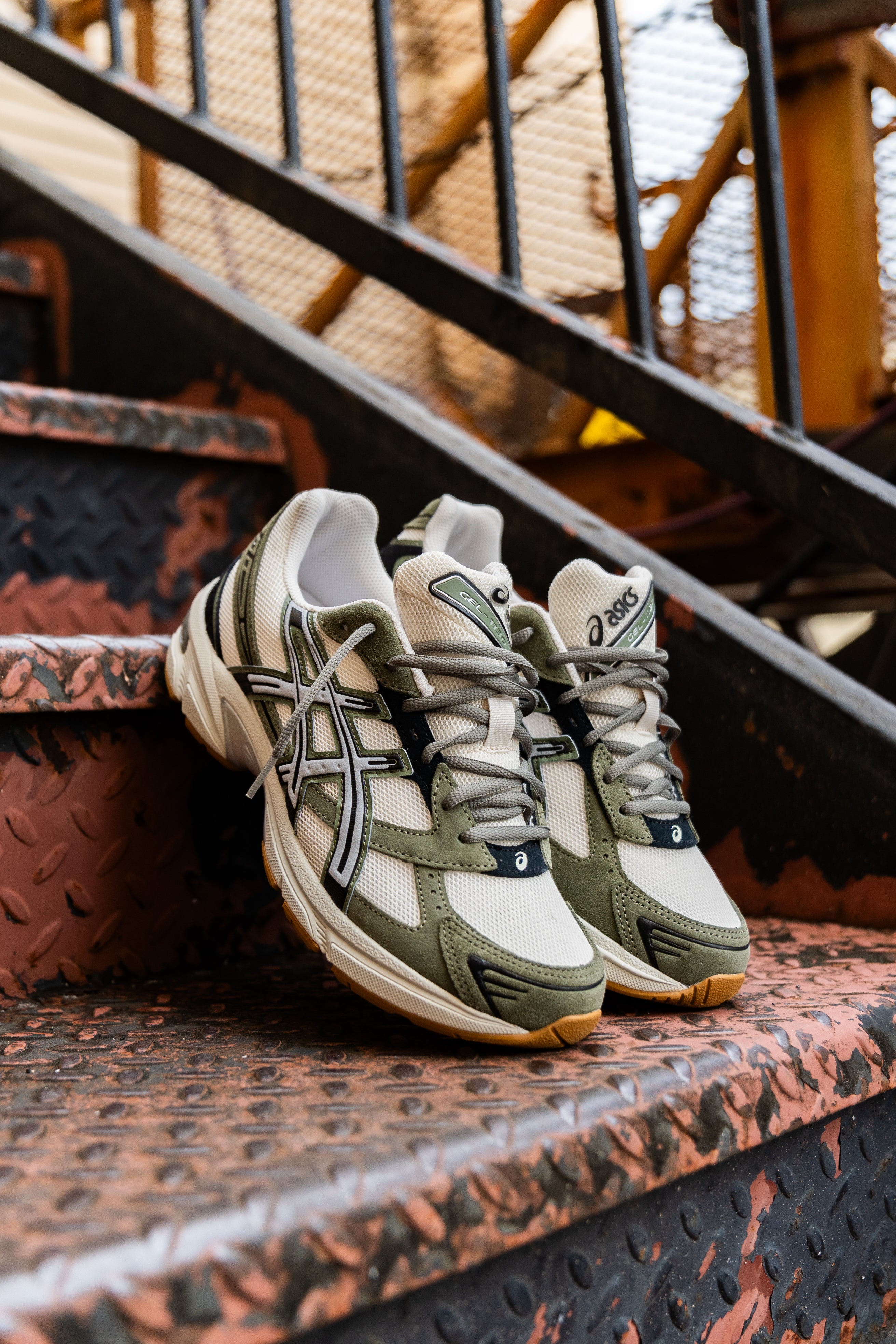 Mens Asics Gel-1130 (Pale Oak/Mantle Green)