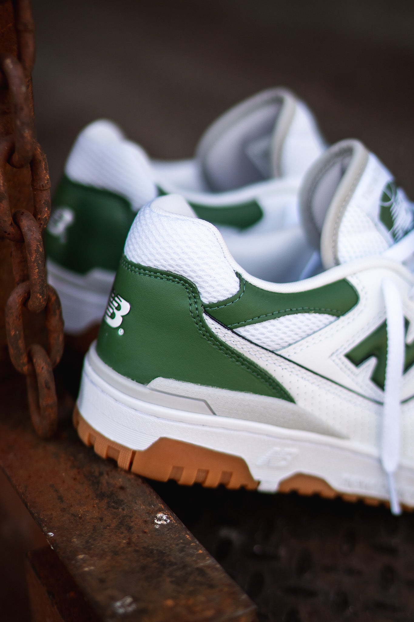 Mens New Balance 550 (White/Pine Green) - BB550ESB - SNEAKER TOWN