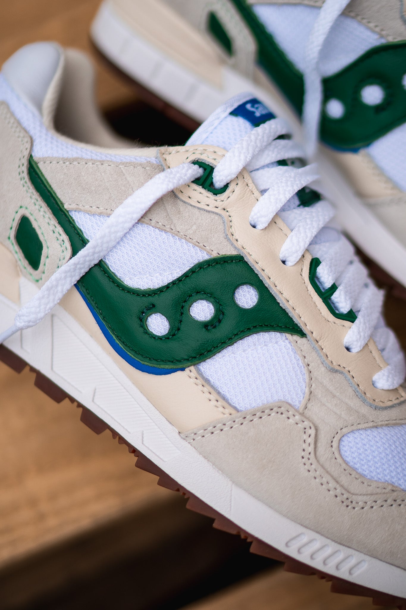 Mens Saucony Shadow 5000 (White/Green) - Saucony