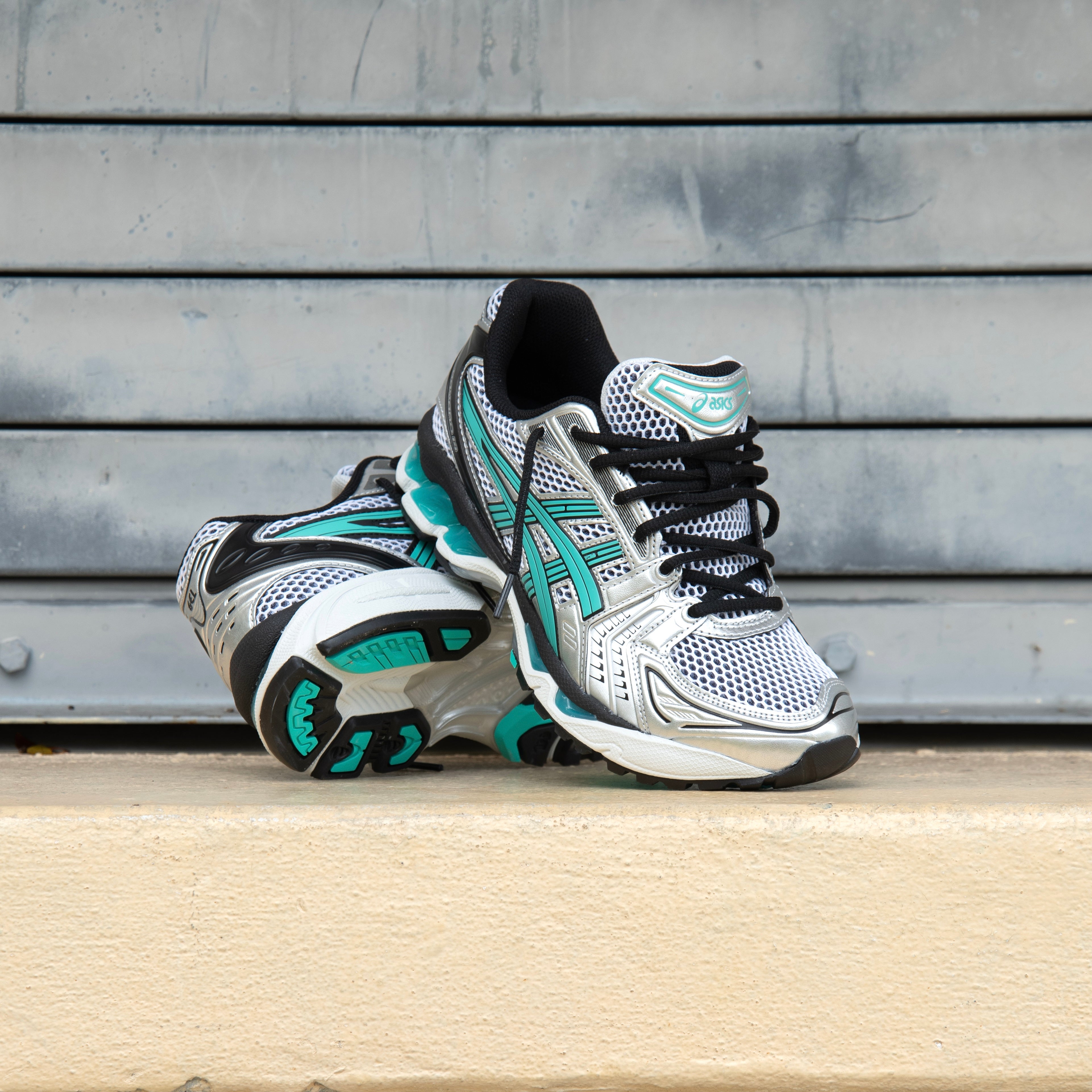 Mens Asics Gel-Kayano 14 (White/Waterfall) - Asics