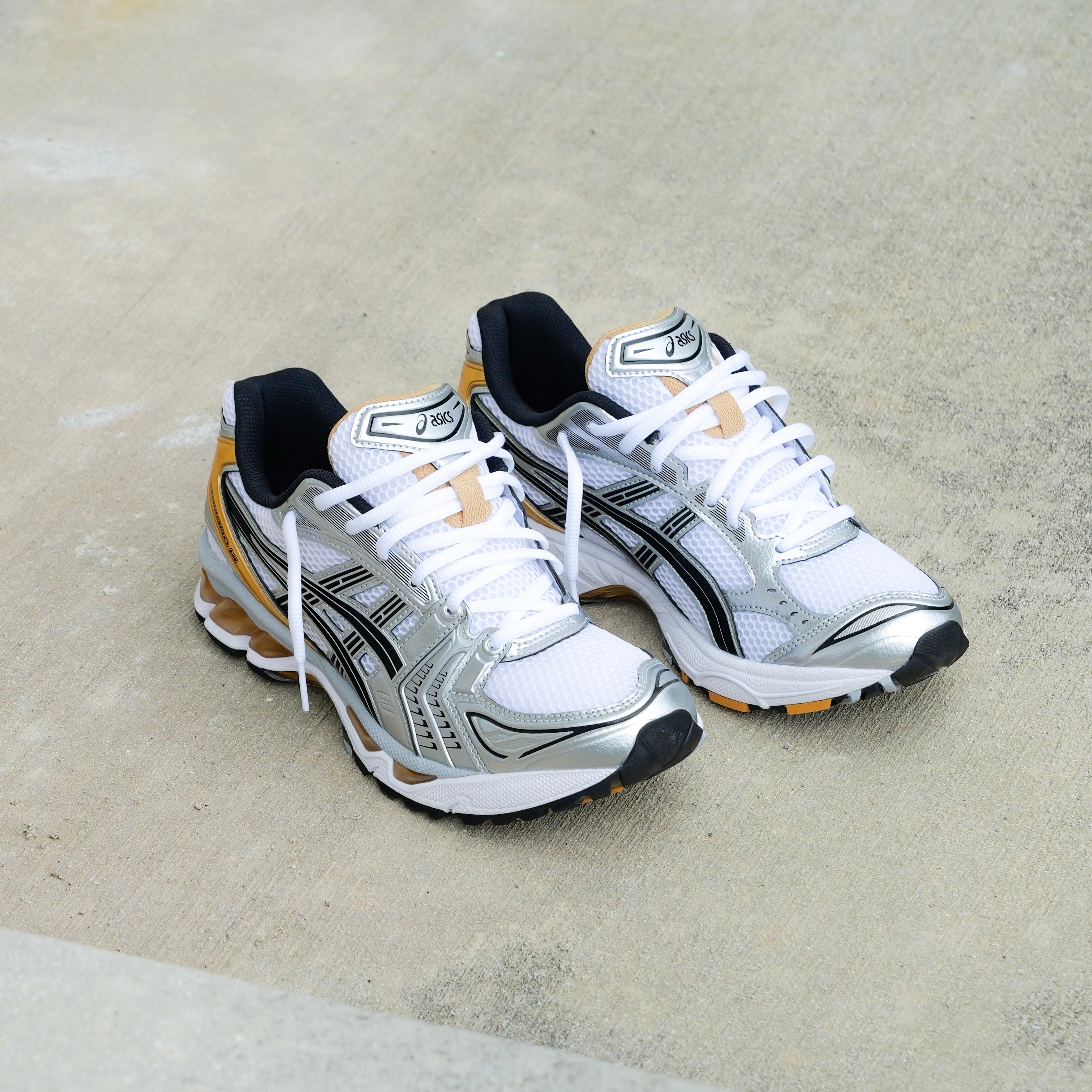 Mens Asics Gel-Kayano 14 (White/Pure Gold) - Asics