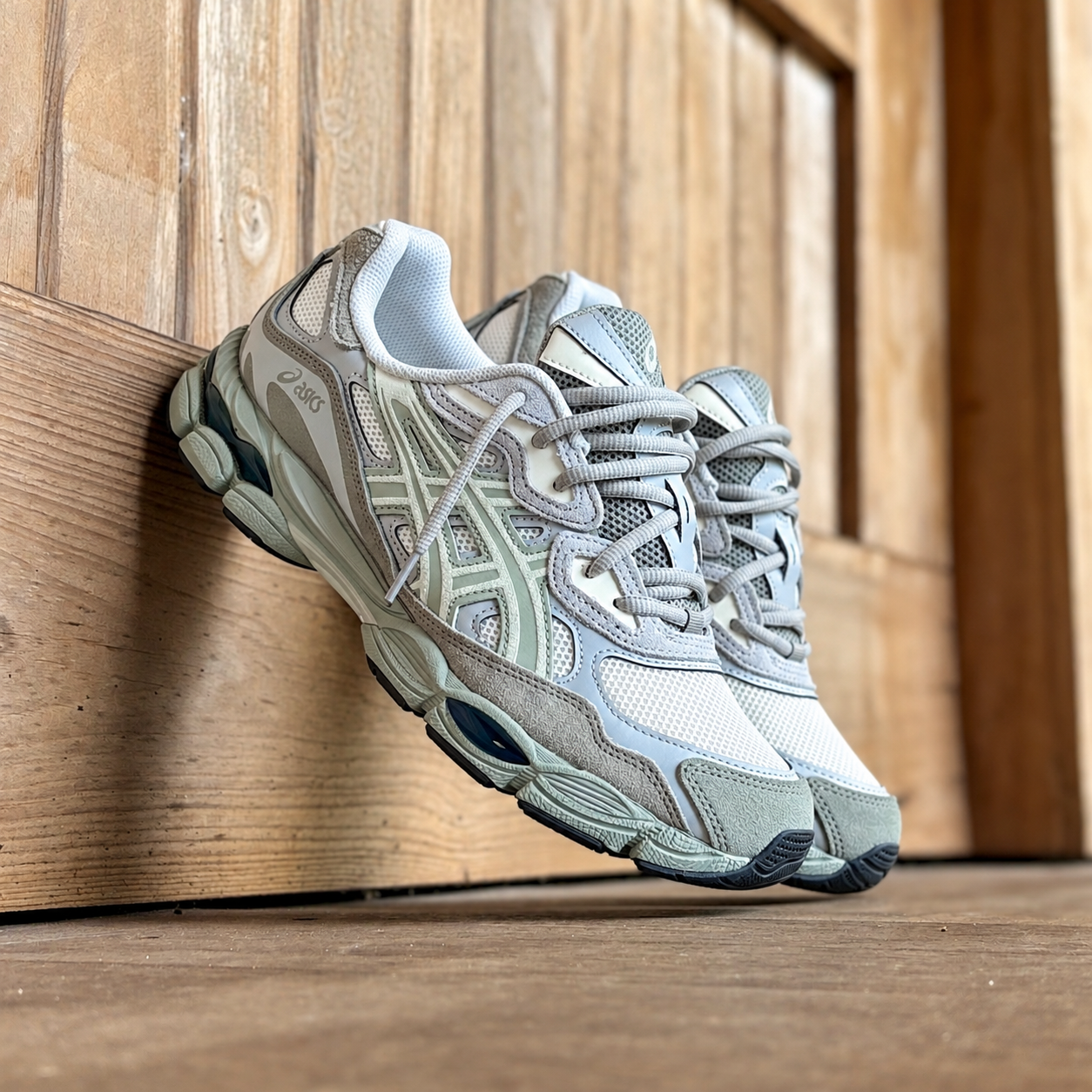Mens Asics Gel-NYC (Cream/Light Sage)