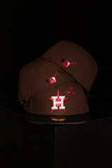 New Era Houston Astros 2017 World Series Side Patch Fitted (Walnut/Black) - New Era