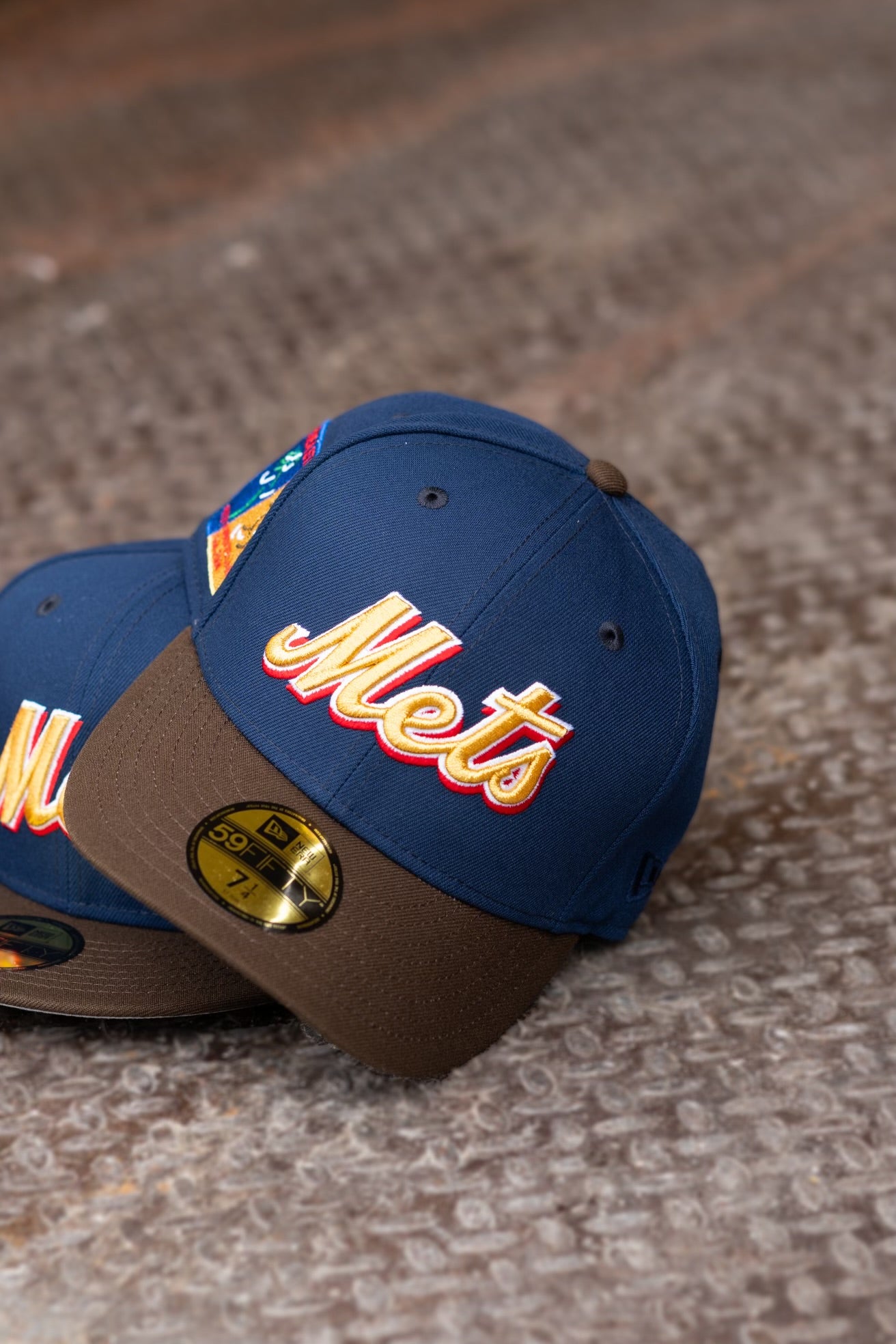 New Era New York Mets Shea Stadium Grey UV (Navy/Brown) 59Fifty Fitted