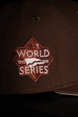 New Era Houston Astros 2022 World Series Side Patch Fitted (Walnut) - New Era