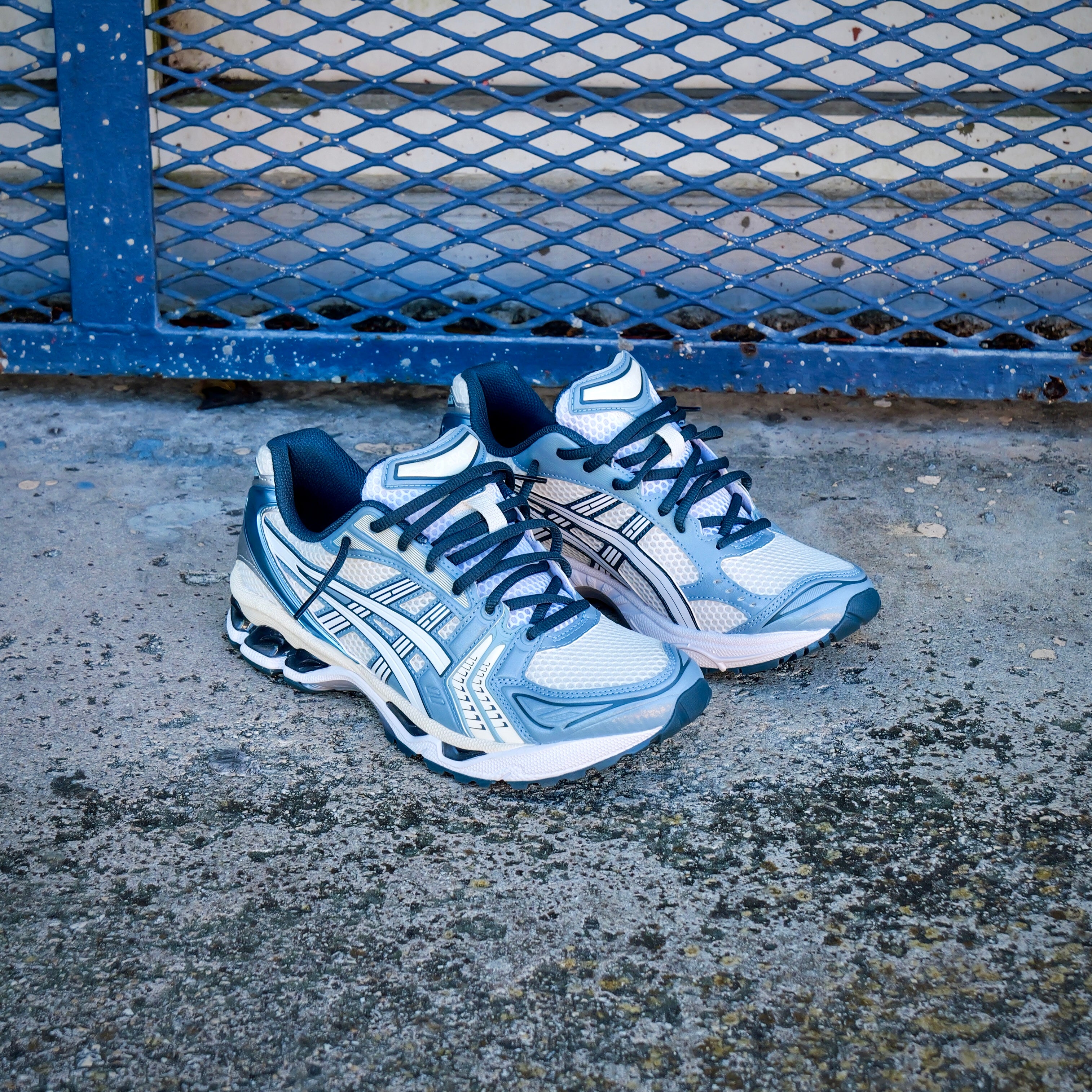 Mens Asics Gel-Kayano 14 (Cream/Raw Indigo) - Asics