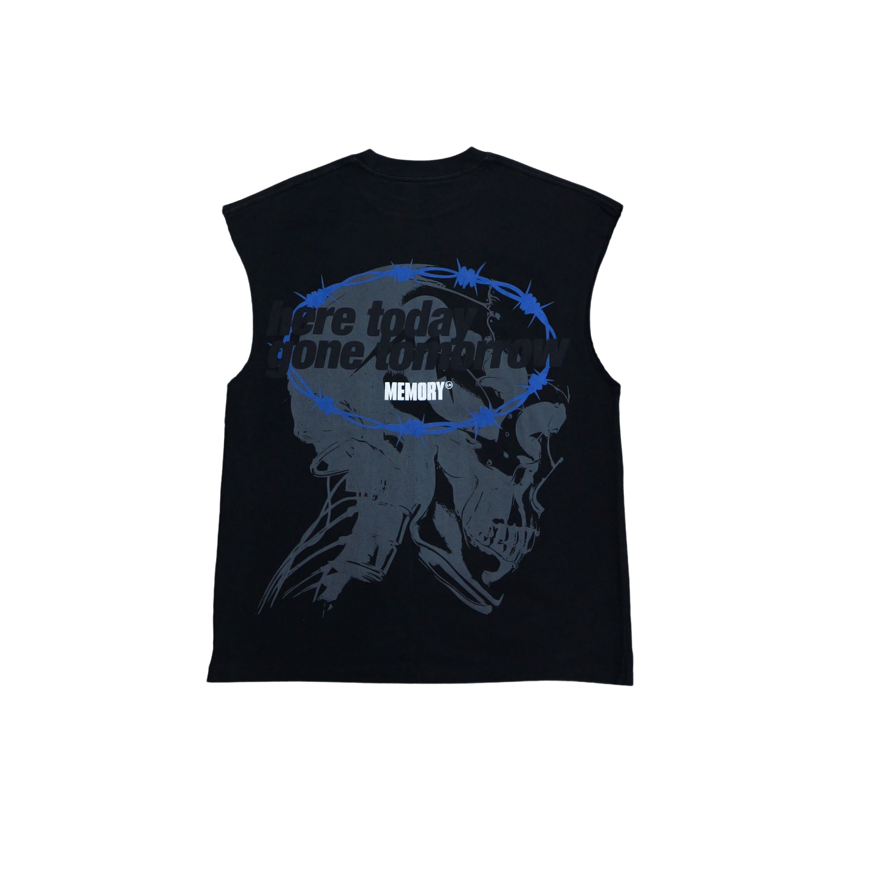 Memory Lane T3 Blitz Sleeveless Tee (Light Grey) - Memory Lane
