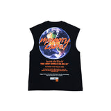 Memory Lane Inside The World Sleeveless Tee (Black) - Memory Lane
