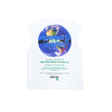 Memory Lane Inside The World Sleeveless Tee (White) - Memory Lane